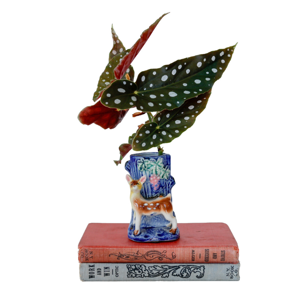 Vintage Dear Doe Forest Planter vase MCM Retro Kitsch Bambi Style Woodland Boho